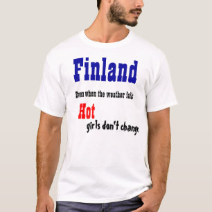 Hete de meisjest-shirts van Finland T-shirt