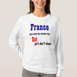Hete de meisjest-shirts van Frankrijk T-shirt