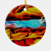 Hete en koude elementen Acrylzuur Abstract Keramisch Ornament (Voorkant)