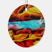 Hete en koude elementen Acrylzuur Abstract Keramisch Ornament (Links)