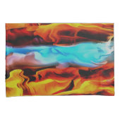 Hete en koude elementen Acrylzuur Abstract Kussensloop (Voorkant-Rechts)