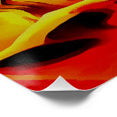 Hete en koude elementen Acrylzuur Abstract Perfect Poster (Hoek)