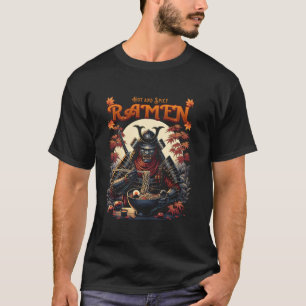 Hete en pittige Ramen Samurai - Grappige voedsel l T-shirt