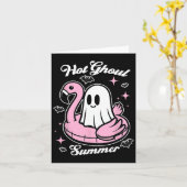 Hete Geest Summer Flamingo Geest Summerween  Kaart (Gele Bloem)