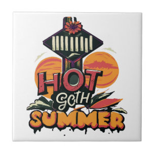 Hete Goth Zomer Chic Tegeltje