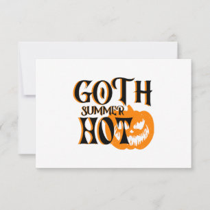 Hete Goth Zomer-Horror Lachende Pompoen