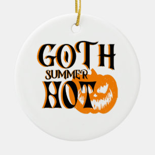 Hete Goth Zomer-Horror Lachende Pompoen Keramisch Ornament
