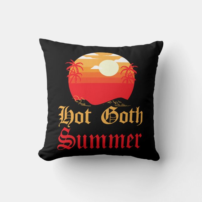 hete goth zomer  kussen (Voorkant)