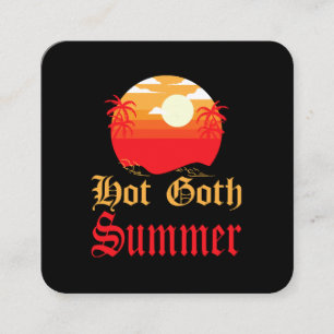 hete goth zomer vierkante visitekaartje