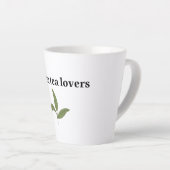 Hete groene thee liefhebbers latte mok (Rechterhoek)