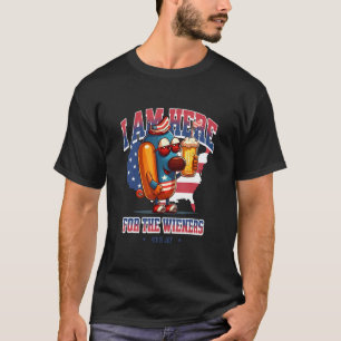 Hete Hond Grappige Worst 4 juli Patriottisch T-shirt