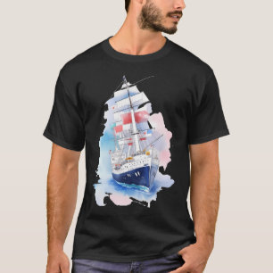 Hete hond open haard stijl t-shirt