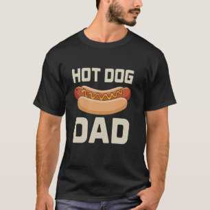 hete hond papa vader eter snel eten worst heet t-shirt