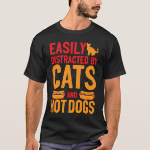 Hete Hond Volwassen Kat Gemakkelijk Afleidbaar Doo T-shirt