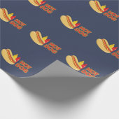 Hete-hond-voorwaardenpatroon Cadeaupapier (Hoek)