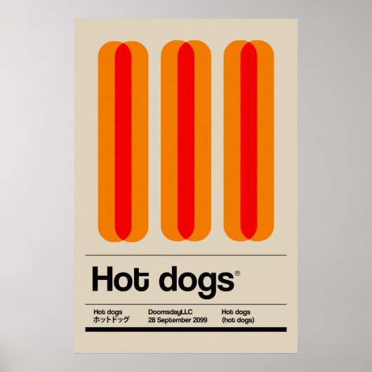 Hete honden poster (Voorkant)