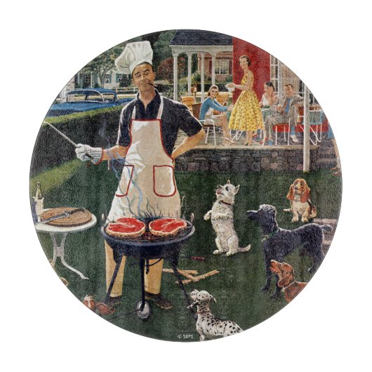 Hete honden snijplank (Voorkant)