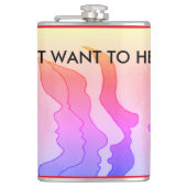 Hete hoofden, IK WIL HET NIET HOREN. Heupfles (Voorkant)