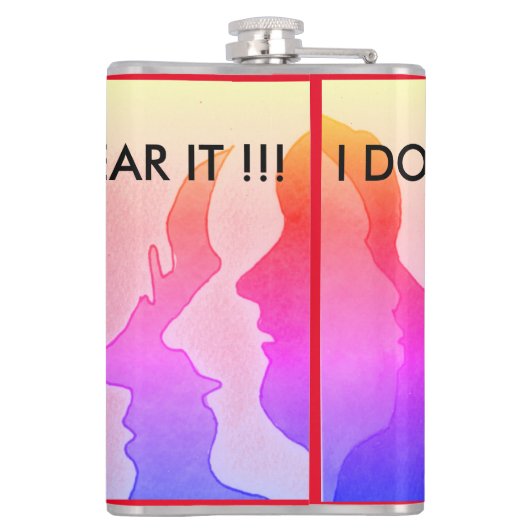 Hete hoofden, IK WIL HET NIET HOREN. Heupfles (Achterkant)