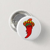 Hete Kawaii Pepper Diva Ronde Button 3,2 Cm (Voorkant /achterkant)