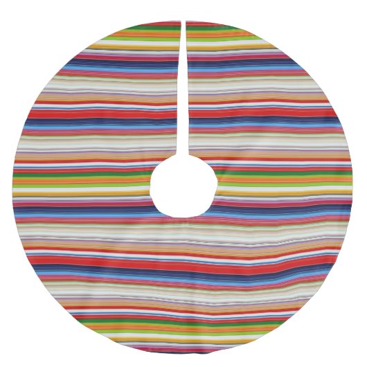 Hete kleurrijke strepen kerstboom rok (Voorkant)