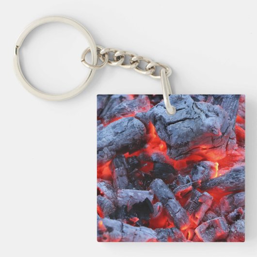 Hete kolen sleutelhanger (voorkant)
