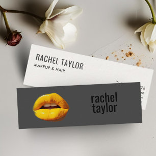 Hete lippen Charcoal Make-up Visitekaartje