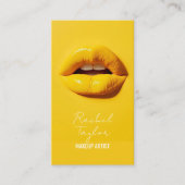 Hete lippen | Cool Yellow Make-up Visitekaartje (Voorkant)