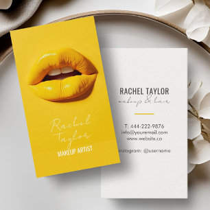 Hete lippen Cool Yellow Make-up Visitekaartje