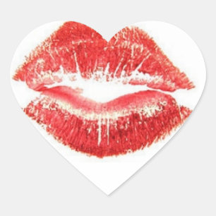 HETE LIPPEN HART STICKER