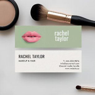 Hete lippen Mint make-up Visitekaartje