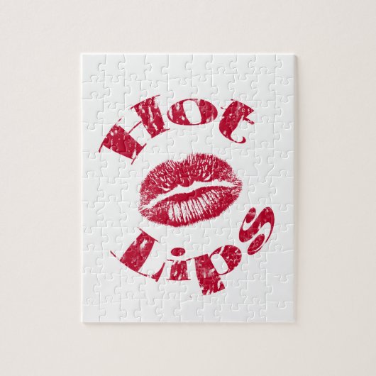 Hete lips, rode lips legpuzzel (Verticaal)