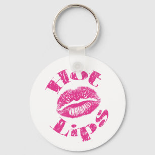 Hete lips! Roze lips Sleutelhanger