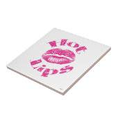 Hete lips! Roze lips Tegeltje (Zijkant)