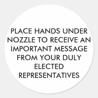 HETE-LUCHT HAND-DROGER STICKERS