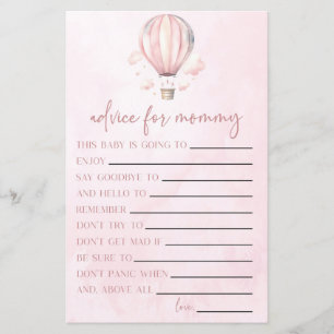 Hete Luchtballon Advies Baby shower Spelactiviteit