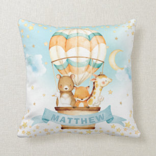 Hete Luchtballon Baby Dieren Jongen Kinderkamer De Kussen
