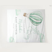 Hete Luchtballon Baby shower Foto Achtergrond Wandkleed (Voorkant (horizontaal))
