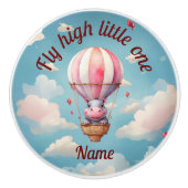 Hete Luchtballon Hippo Keramische Knop (Voorkant)