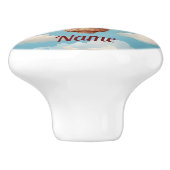 Hete Luchtballon Hippo Keramische Knop (Zijkant)