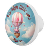 Hete Luchtballon Hippo Keramische Knop (Rechts)