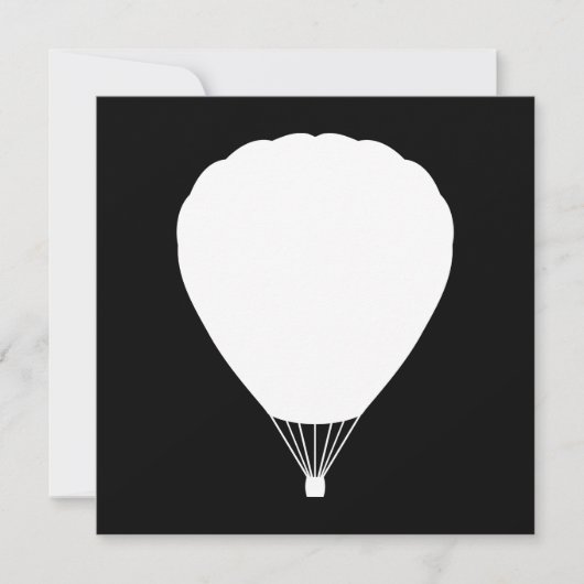 hete luchtballon kaart (Voorkant)