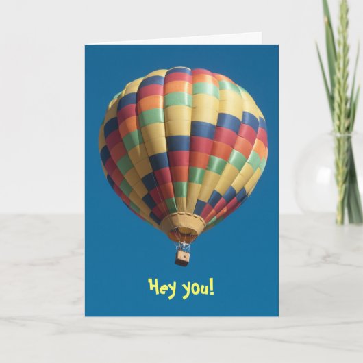 Hete Luchtballon krijgen goed Sjabloon (Voorkant)