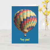 Hete Luchtballon krijgen goed Sjabloon (Gele Bloem)