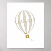 Hete Luchtballon Kwekerij Decor Poster (Voorkant)