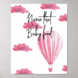 Hete luchtballon - Noem dat baby food Poster