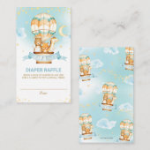 Hete Luchtballon Oerwoud Dieren Jongensluier Raffl Informatiekaartje (Voorkant / Achterkant)