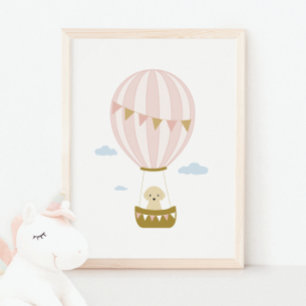 Hete Luchtballon Puppy Kwekerij & Kinder Kamer Pos Poster