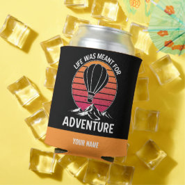 Hete Luchtballon  Retro Zonsondergang Avontuur Blikjeskoeler