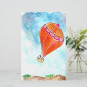 Hete Luchtballon Scrapbook papier (Staand voorkant)
